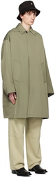 The Frankie Shop Green Peter Trench Coat