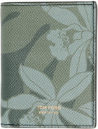 TOM FORD Green Orchid Camo Card Holder