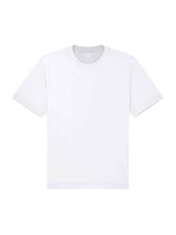 Photo: Eleventy - Giza Cotton-Jersey T-Shirt - White