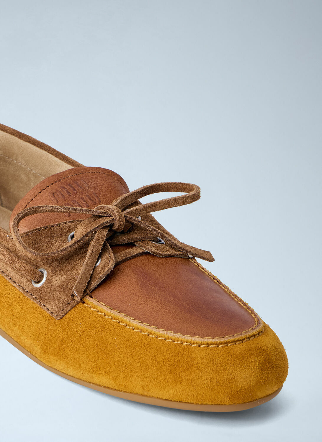 Miu Miu Suede Boat Shoes