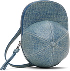 JW Anderson Blue Medium Cap Leather Crossbody Bag