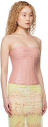 Nodress Pink Sweetheart Neck Corset