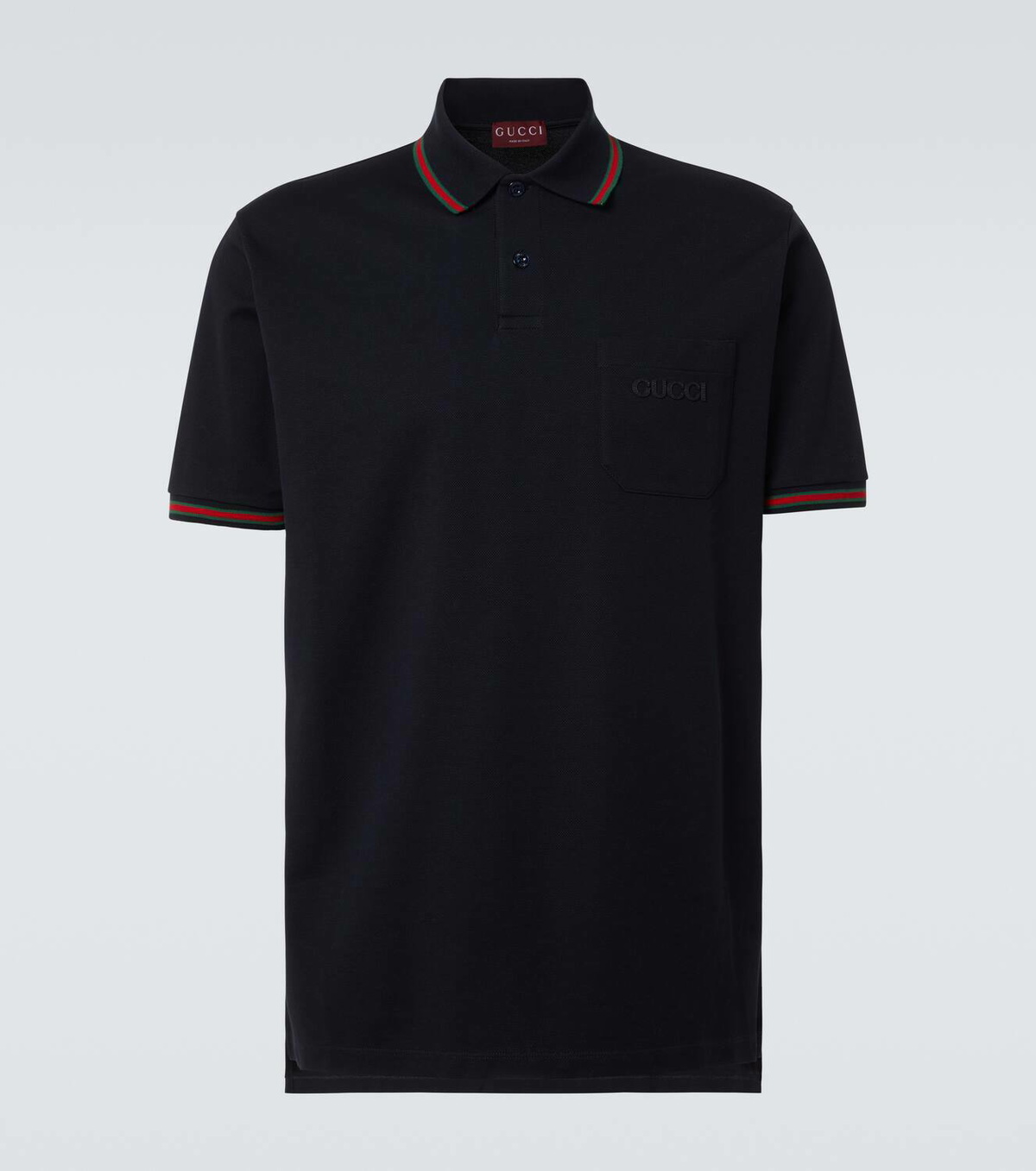 Gucci Double G cotton-blend piqué polo shirt