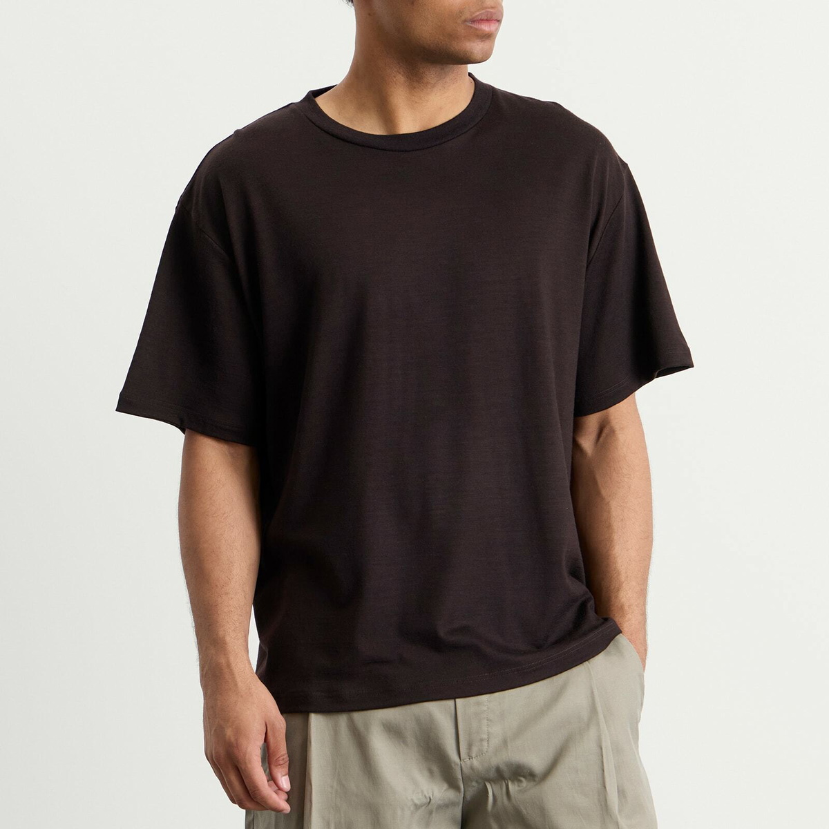 Studio Nicholson Men's Andies T-Shirt in Black Grape