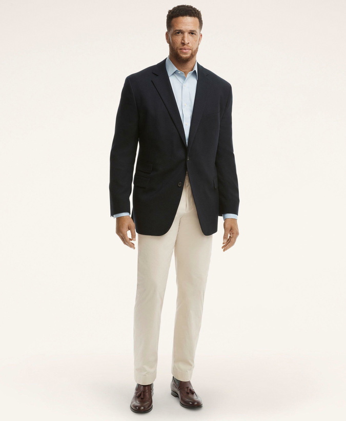 Photo: Brooks Brothers Men's Big & Tall Hopsack Blazer | Navy