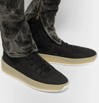 Fear of God - Jungle Nubuck and Canvas High-Top Sneakers - Men - Black