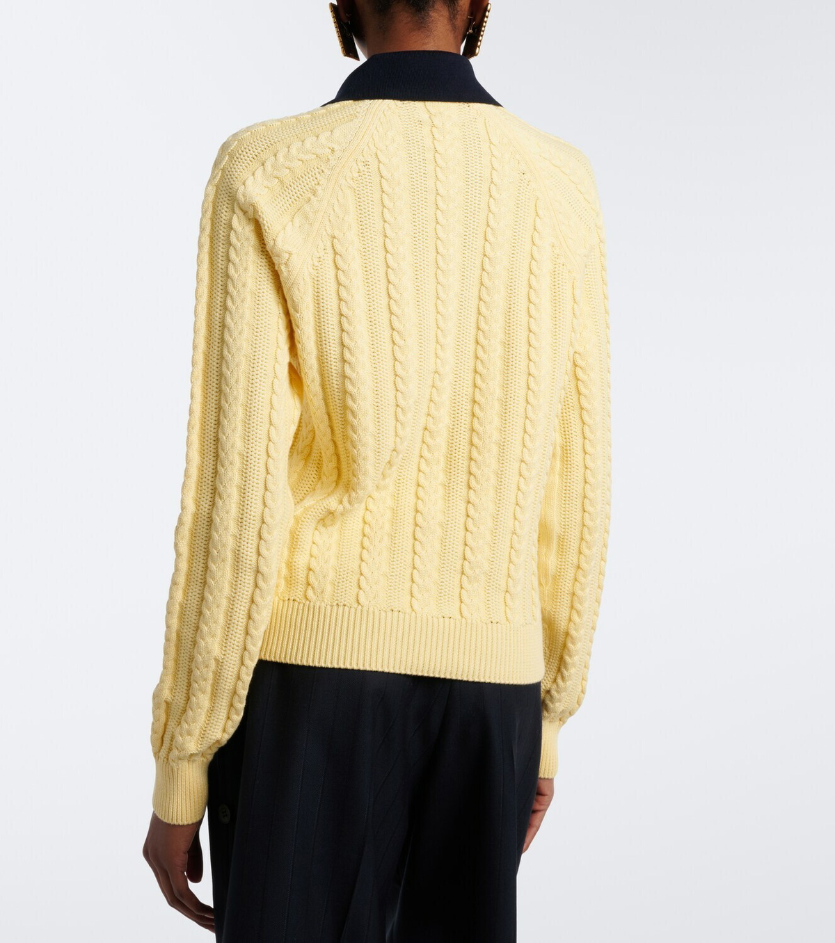 Versace Medusa cable-knit cotton sweater