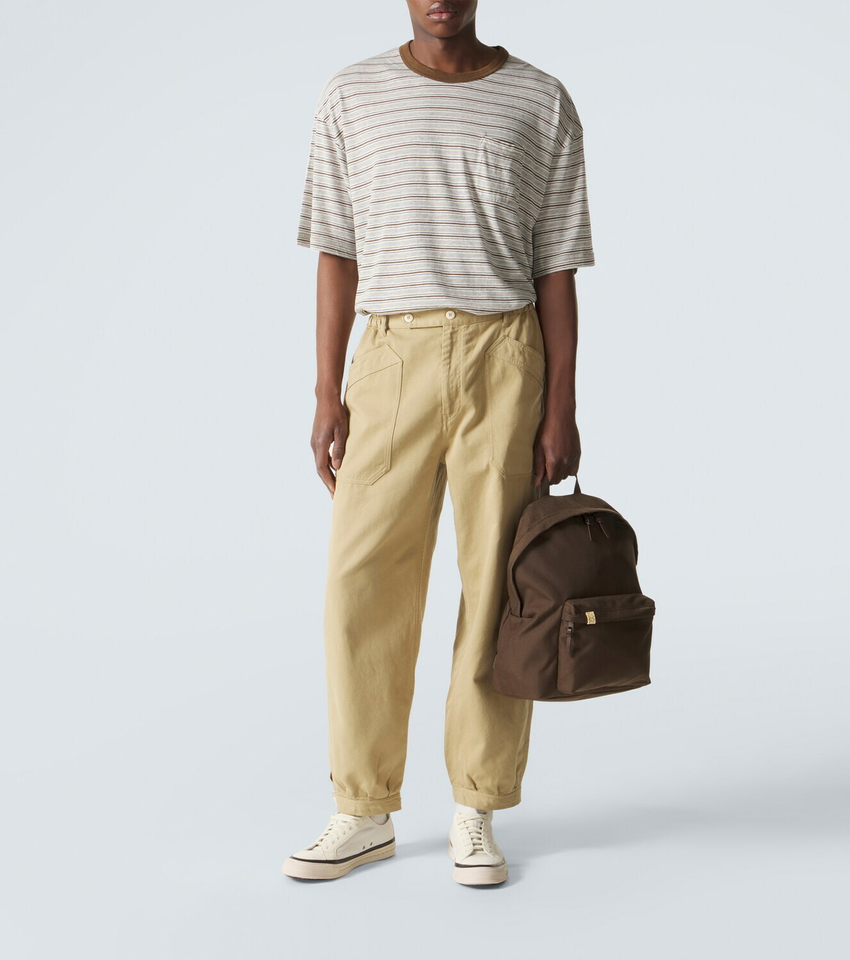 Visvim Mondo Border wool and cotton T-shirt