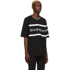 Givenchy Black Oversized Logo Band T-Shirt