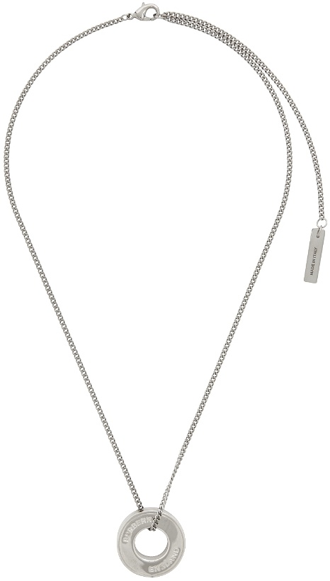 Photo: Burberry Silver Logo Necklace