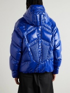 Moncler Genius - A$AP Rocky Bahianinha Quilted Glossed-Shell Hooded Down Jacket - Blue