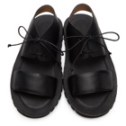 Marsell Black Armata Sandals