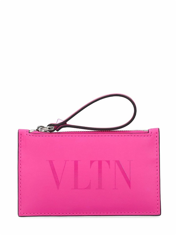 Photo: VALENTINO GARAVANI - Vltn Leather Card Holder W/ Studs