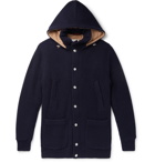Brunello Cucinelli - Padded Ribbed Cashmere Hooded Cardigan - Blue