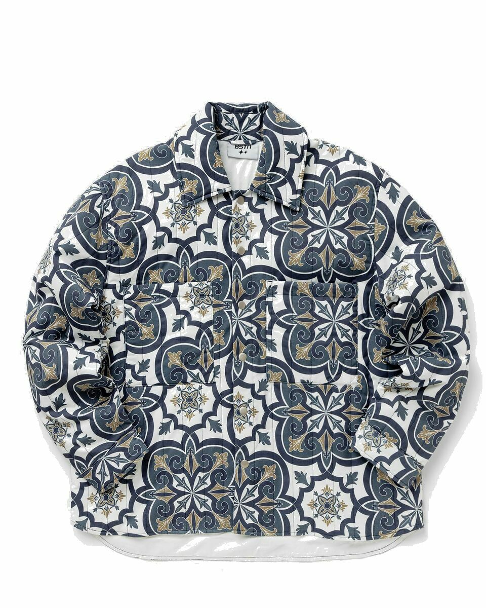 Photo: Bstn Brand Aop Quilted Overshirt Multi - Mens - Overshirts