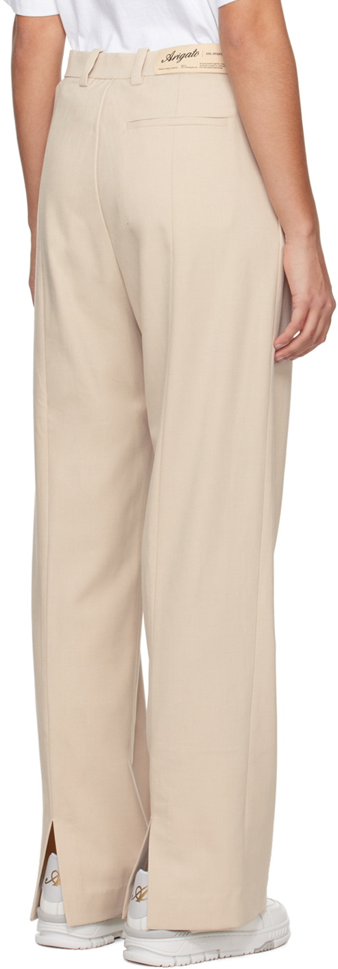 Axel Arigato Beige Arch Slit Trousers