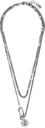 Alexander McQueen Silver Short Punk Chain Necklace