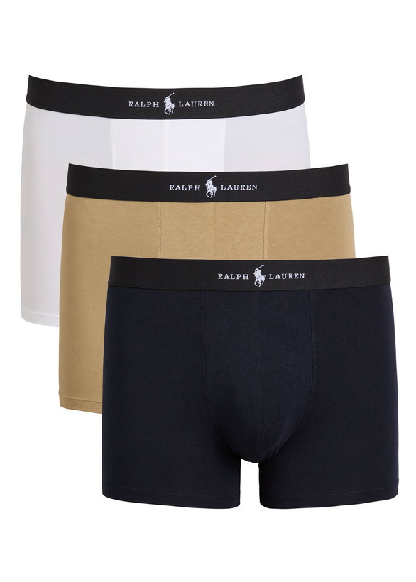 Photo: Polo Ralph Lauren Classic Stretch-cotton Trunks set of Three Multicoloured