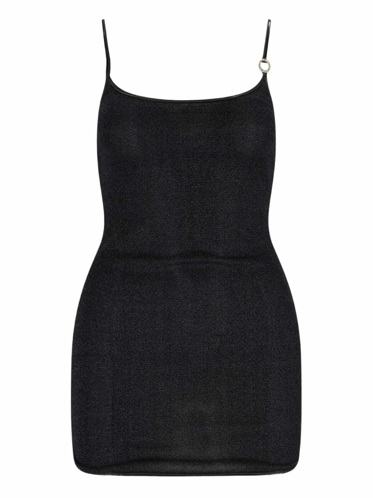ワンピース Oseree FW25 Black nylon mini dress (FDF257 BLACK) Oseree Black Nylon Mini Dress Oseree