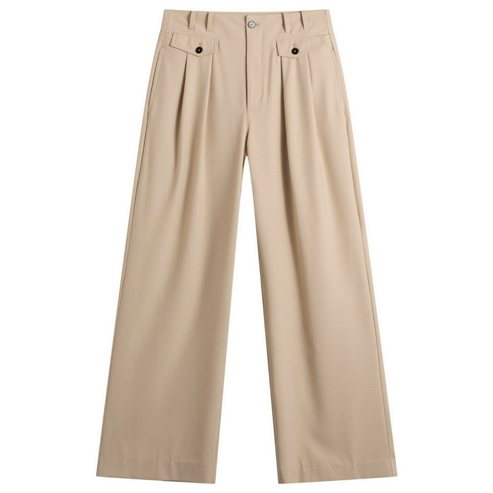 Photo: Closed Women's Wenda Wide Leg Trousers in Clay Beige