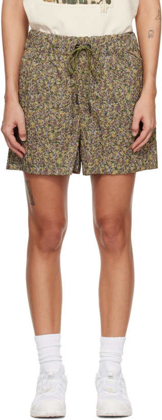 Photo: Moncler Grenoble Khaki Floral Shorts