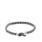 Mikia Men's Hematite Bracelet in Azurite