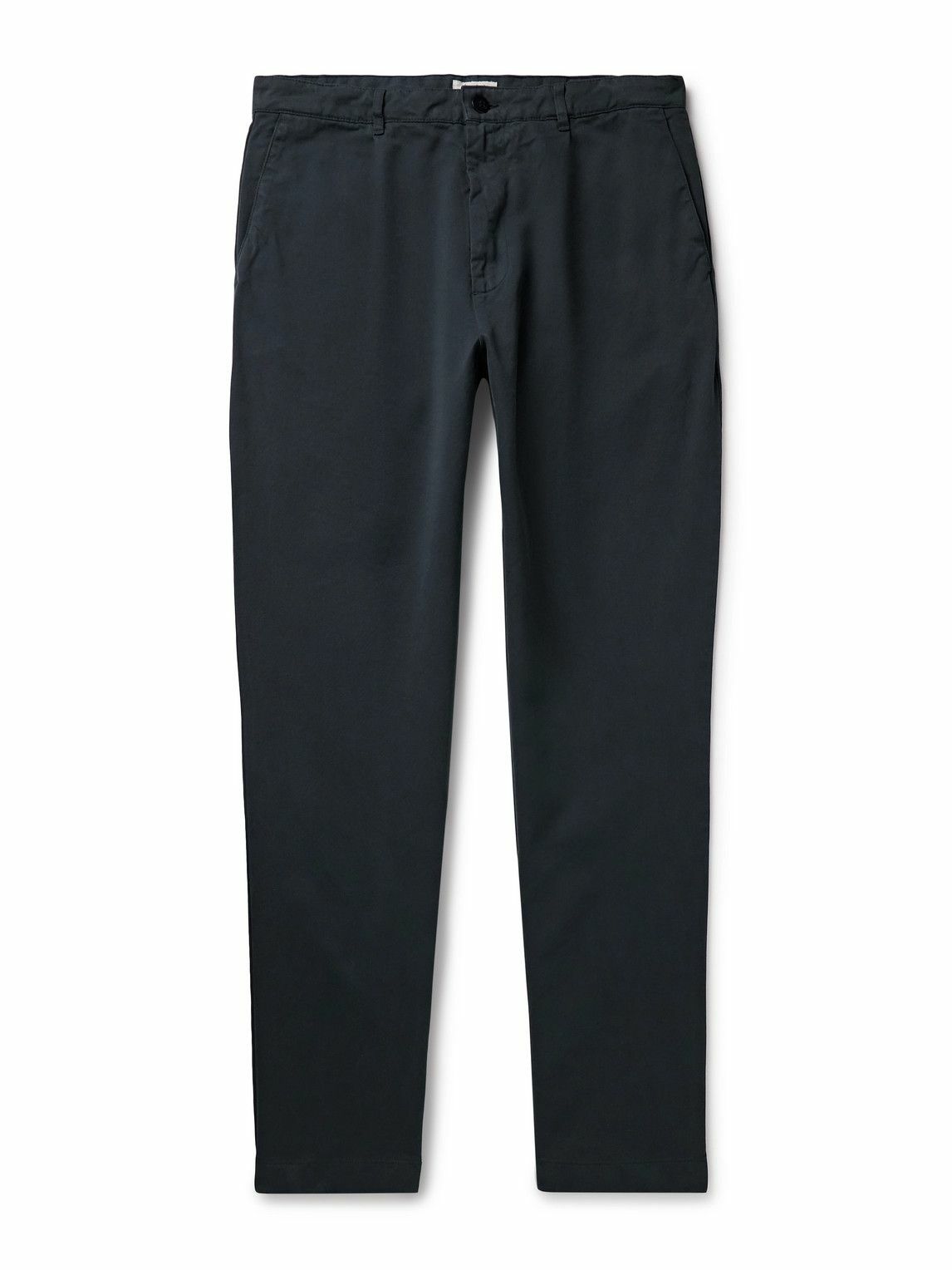 Hartford - Tommy Straight-Leg Cotton-Twill Trousers - Blue