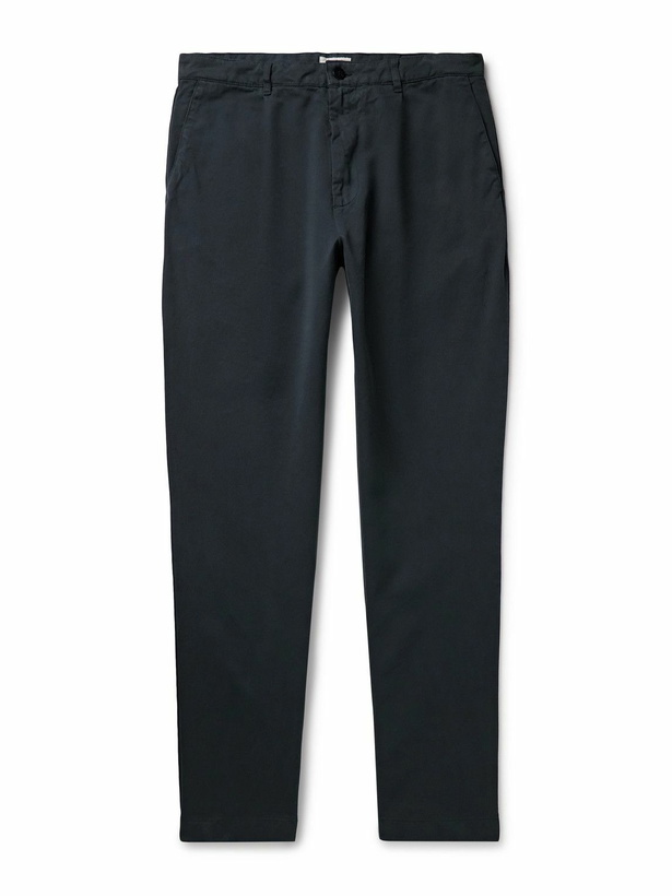 Photo: Hartford - Tommy Straight-Leg Cotton-Twill Trousers - Blue
