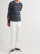 Inis Meáin - Striped Linen Sweater - Blue