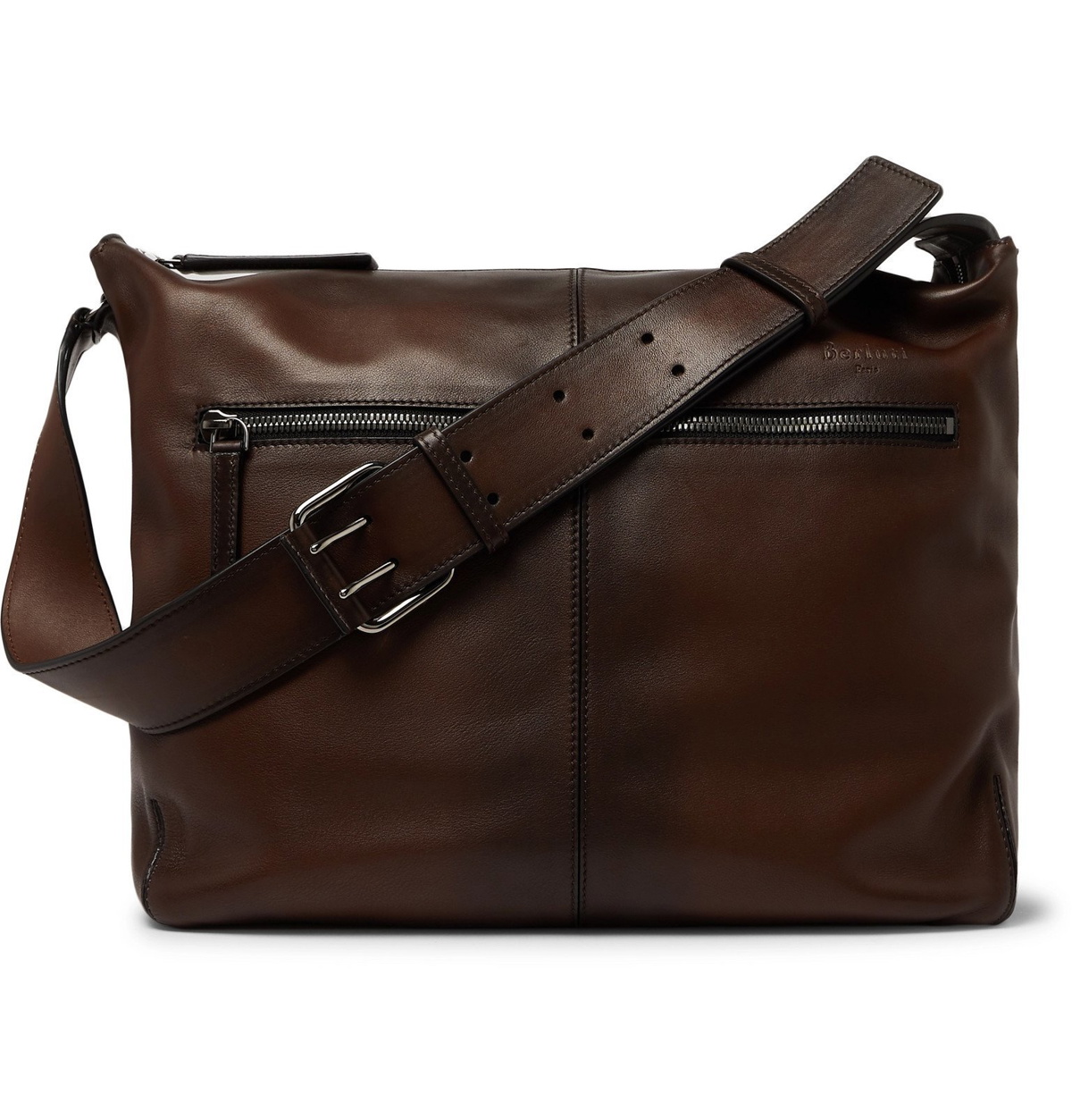 Balade Leather Messenger Bag in Brown - Berluti