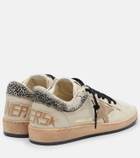Golden Goose Ball Star leopard-print leather sneakers