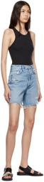 AGOLDE Blue Stella Shorts