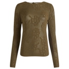 Cecilie Bahnsen Women's Olani Mesh Top in Olive