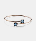 Pomellato Nudo 18kt gold bangle with topazes and diamonds