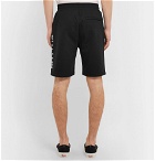 1017 ALYX 9SM - Axel Slim-Fit Fleece-Back Cotton-Blend Jersey Drawstring Shorts - Black