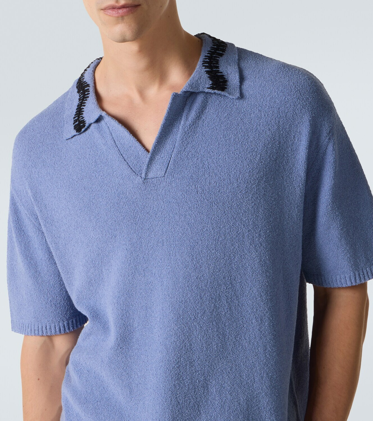 Commas Cotton-blend polo sweater
