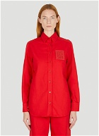 Logo Patch Shirt in Red