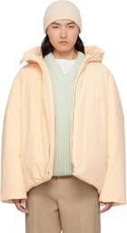 Jil Sander Pink Hooded Down Jacket