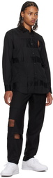 Comme des Garçons Shirt Black Cutout Shirt