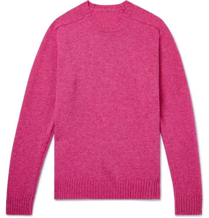 Photo: Anderson & Sheppard - Shetland Wool Sweater - Pink