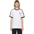 adidas Originals White Adicolor Classics 3-Stripe T-Shirt