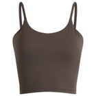 Adanola Women's Ultimate Tank Bra Top in Coffee Bean