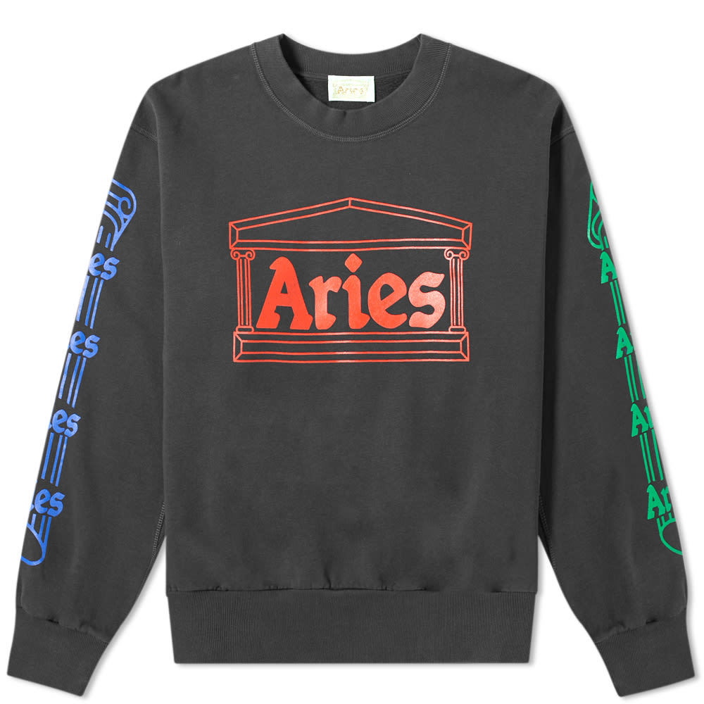 Aries Arise Column Sweatshirt - Black