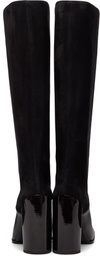 ALAÏA Black Square Knee Boots