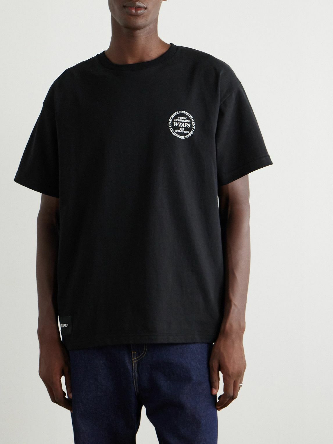 WTAPS - Logo-Print Cotton-Jersey T-Shirt - Black WTAPS