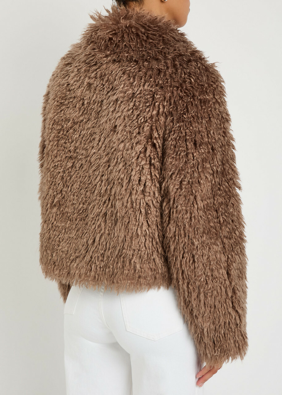Stand Studio Zaylee Faux fur Jacket Beige