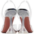 Amina Muaddi Transparent Holli Glass Sling 95 Heels