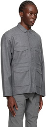 Goldwin Gray Spread Collar Shirt