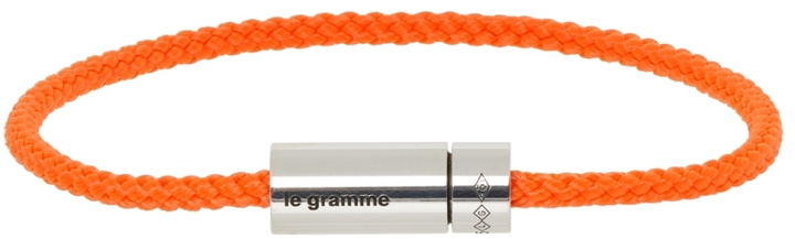 Photo: Le Gramme Orange Cable 'Le 7 Grammes' Nato Braclelet