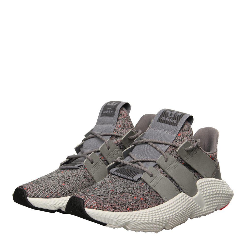 Adidas prophere grey solar red best sale